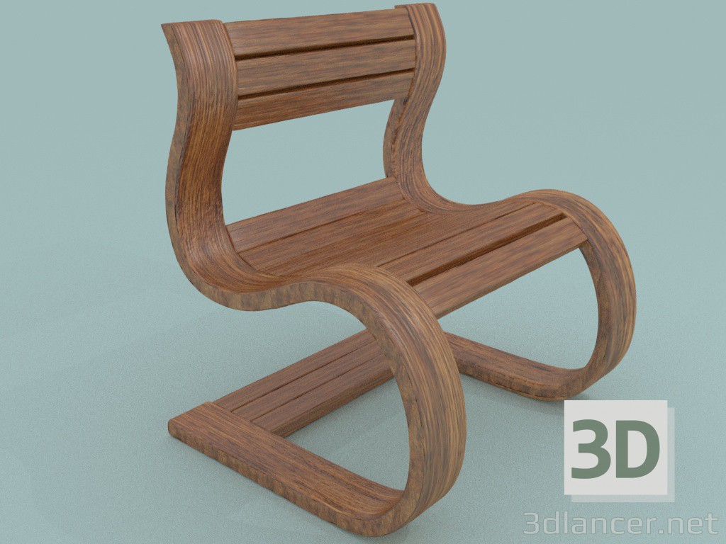 modello 3D Giardino sedia - anteprima