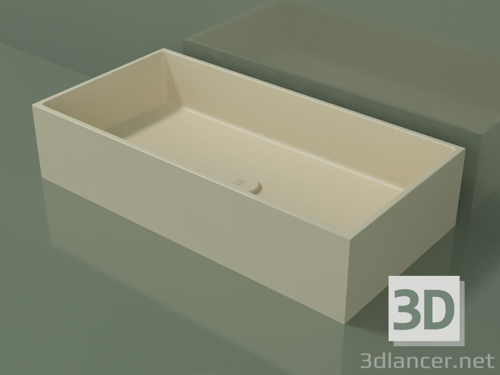 modello 3D Lavabo da appoggio (01UN41101, Bone C39, L 72, P 36, H 16 cm) - anteprima