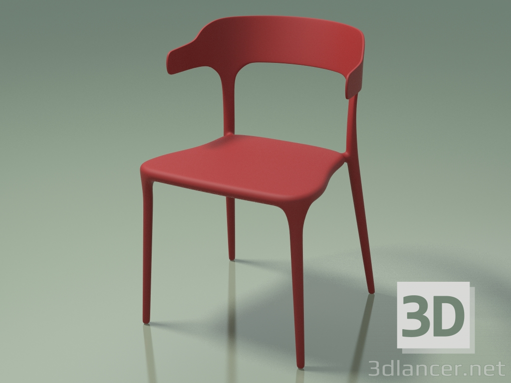 3D Modell Stuhl Lucky (111875, rotes Karminrot) - Vorschau