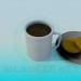 modello 3D Tè con i biscotti - anteprima