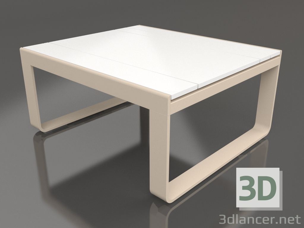 modello 3D Tavolo club 80 (Polietilene bianco, Sabbia) - anteprima
