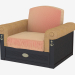3d model Armchair with decor - preview
