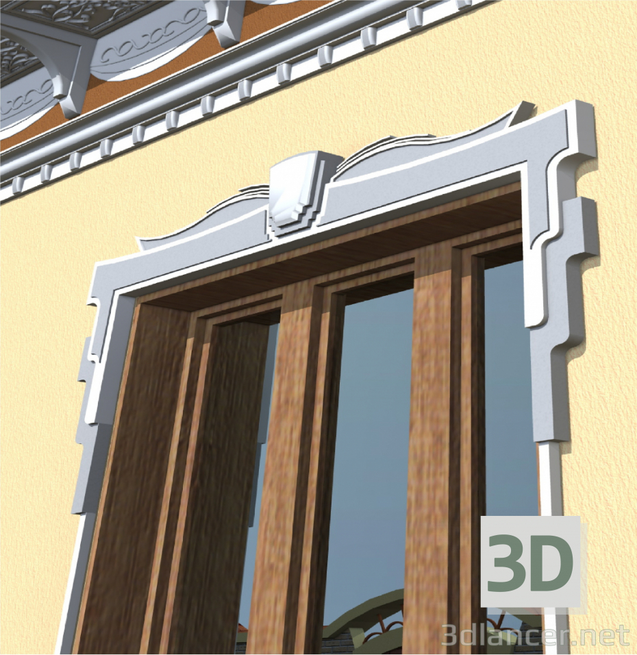 3d model Window frame - preview