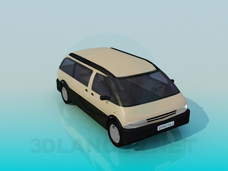 modèle 3D Fourgonnette - preview