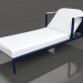 modello 3D Chaise longue con poggiatesta rialzato (Blu notte) - anteprima