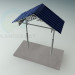 3D Modell Schmiedeeisernes Vordach - Vorschau