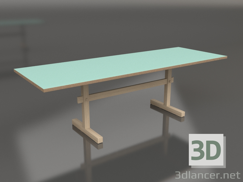 3D modeli Yemek masası Gaspard 240 (Açık Linolyum Nane Yeşili) - önizleme