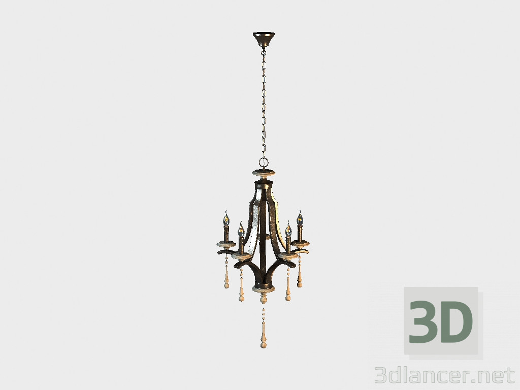 3d model Chandelier CHANDELIER GAUTHIER (CH055-5-ABG) - preview
