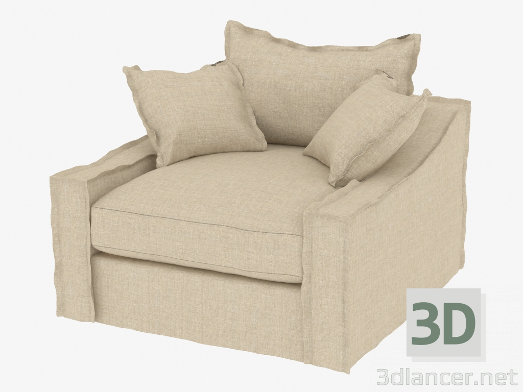 3D Modell Sessel LEUVEN ARMCHAIR (7842.1101 Beige) - Vorschau