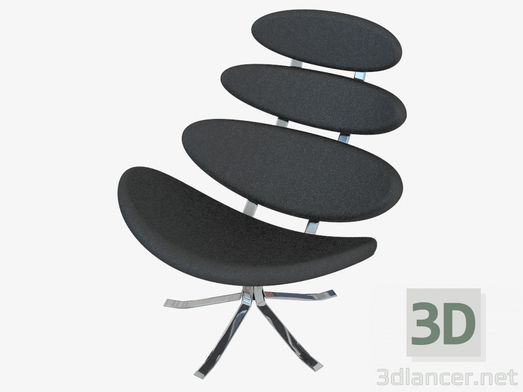 modello 3D Poltrona Zuo Petal Lounge chair - anteprima