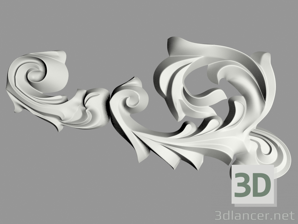 3D modeli Duvar dekoru (F85) - önizleme