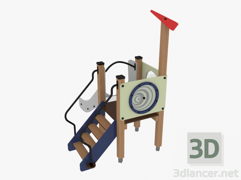 modèle 3D Complexe de jeux pour enfants (4428) - preview