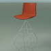 modèle 3D Chaise de bar 0497 (avec garniture avant, wengé) - preview