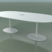 modèle 3D Table ovale 0666 avec manchon isolant pour fils (H 74 - 250x121 cm, M02, V12) - preview
