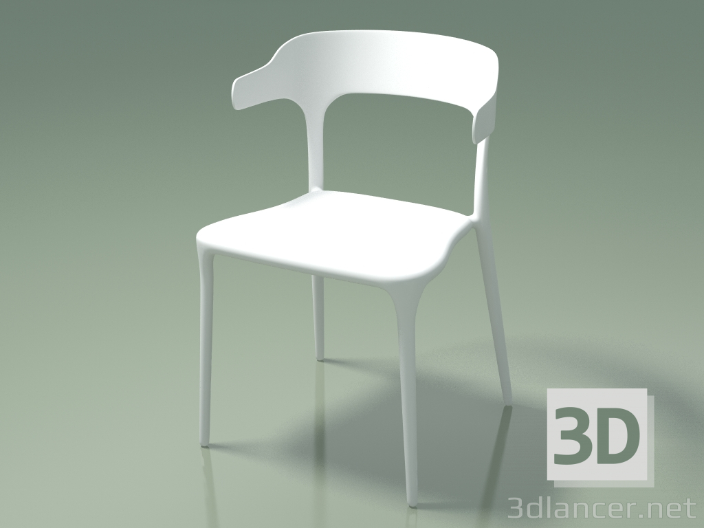 3D modeli Lucky Sandalye (111850, beyaz) - önizleme