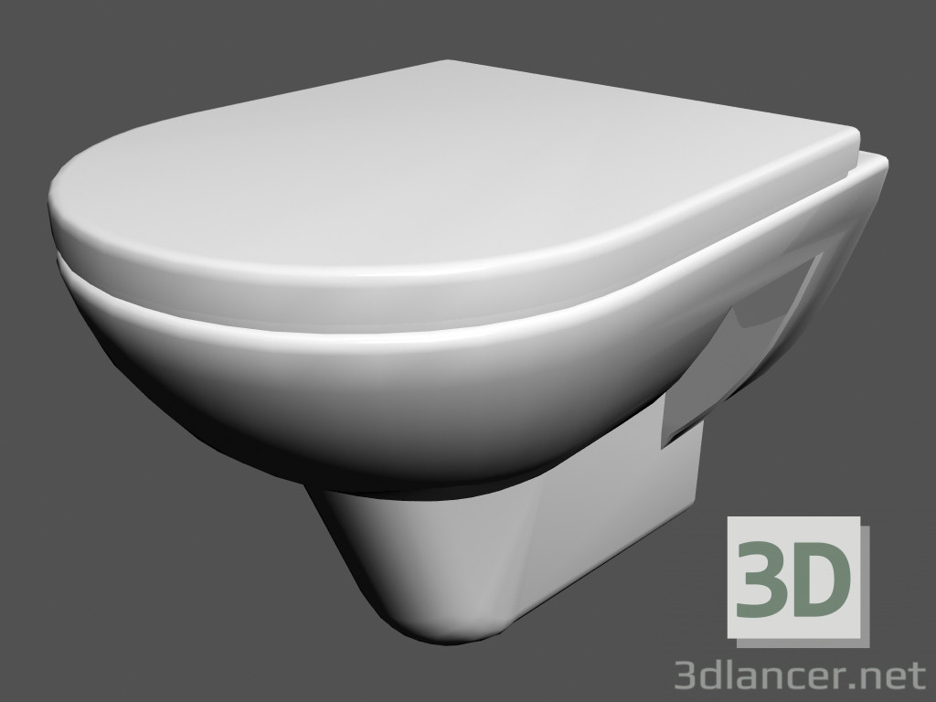 3d model Toilet bowl Wall-mounted l pro wc4 820952 - preview