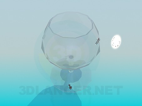 3D Modell Ein Glas Schnaps - Vorschau