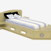 3D Modell Bett in Form eines Schiffes - Vorschau