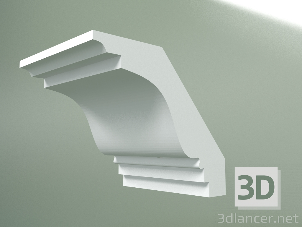 3d model Plaster cornice (ceiling plinth) KT121 - preview