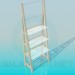 3d model Shelves with different racks - preview