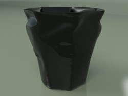 Wastebasket Crumple (black)