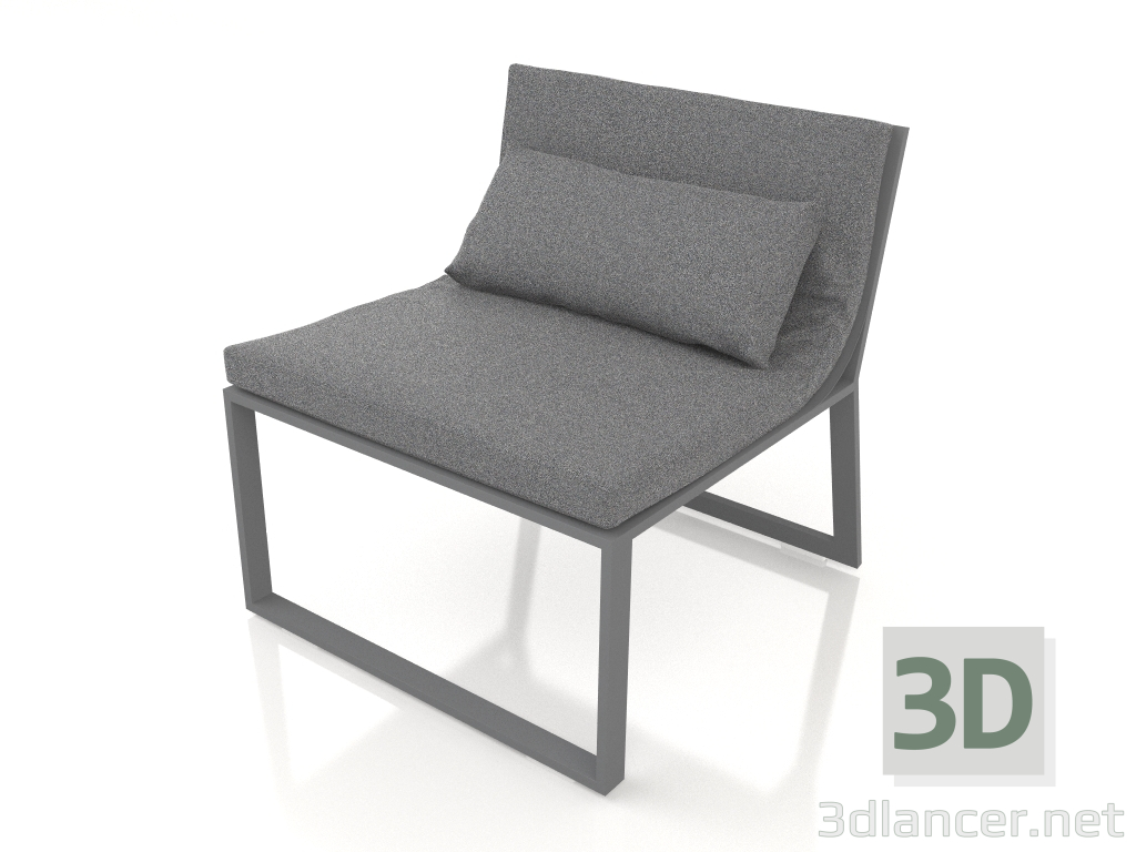 3d model Lounge chair (Anthracite) - preview