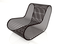 Club chair without rope (Black)