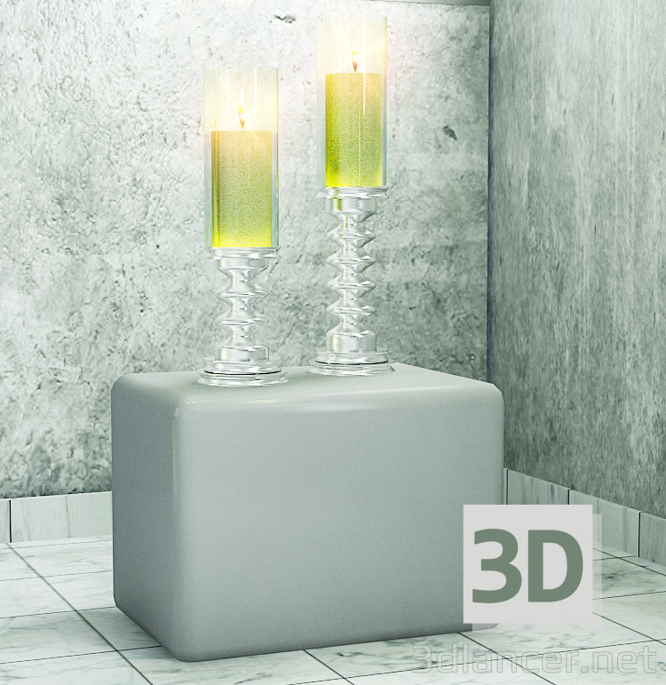 3D Modell Kerzen - Vorschau