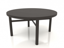 कॉफी टेबल (सीधा अंत) जेटी 031 (डी = 800x400, लकड़ी भूरा अंधेरा)