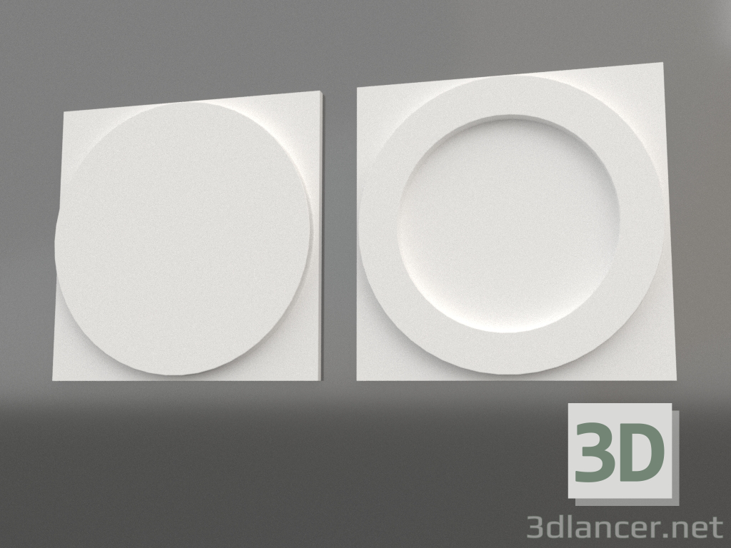 3D modeli 3 boyutlu panel M-105 - önizleme