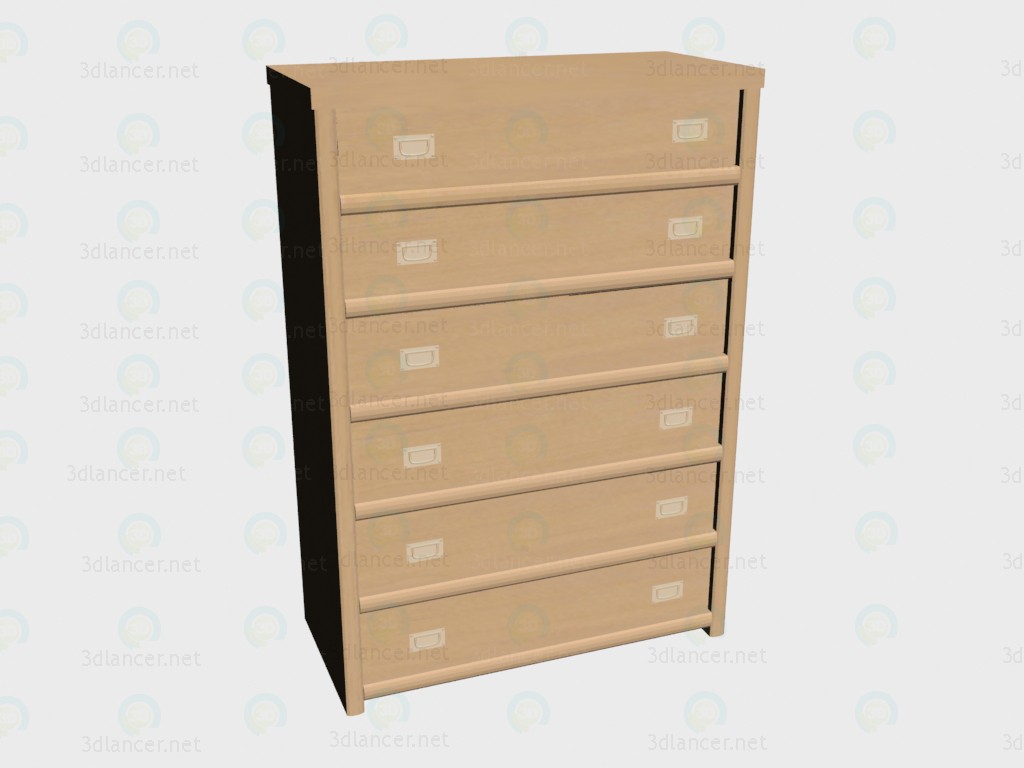 3d model High chest - preview