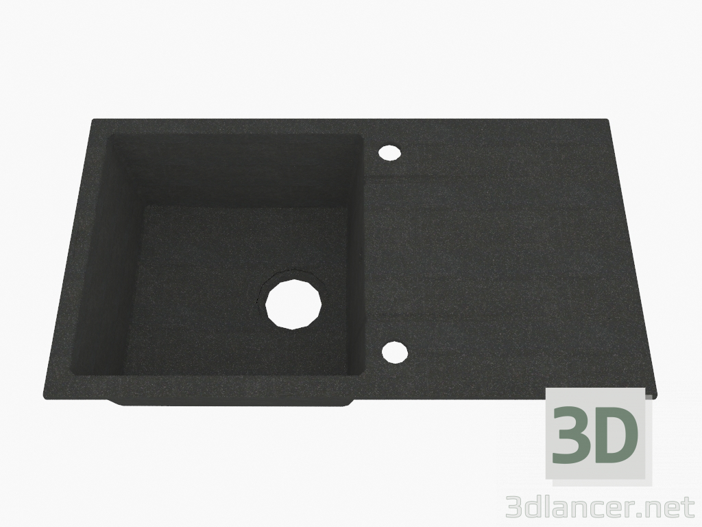 3D modeli Lavabo, kurutma için kanatlı 1 kase - grafit Piva (ZQI 2113) - önizleme