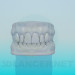 3d model Modelo de dientes humanos - vista previa