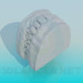 3d модель Модель зубів людини – превью