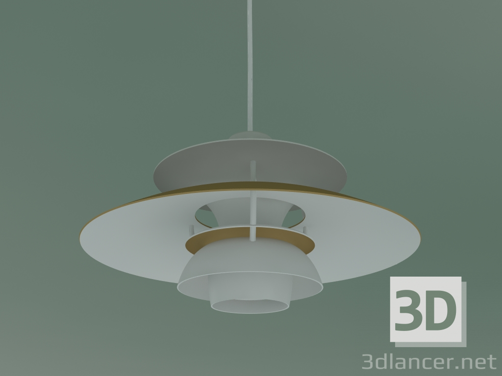 modèle 3D Lampe à suspension PH 5 MINI (E14, BRASS) - preview