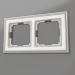 modèle 3D Cadre pour 2 poteaux Palacio (chrome-blanc) - preview