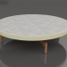 modèle 3D Table basse ronde Ø90x22 (Or, DEKTON Kreta) - preview