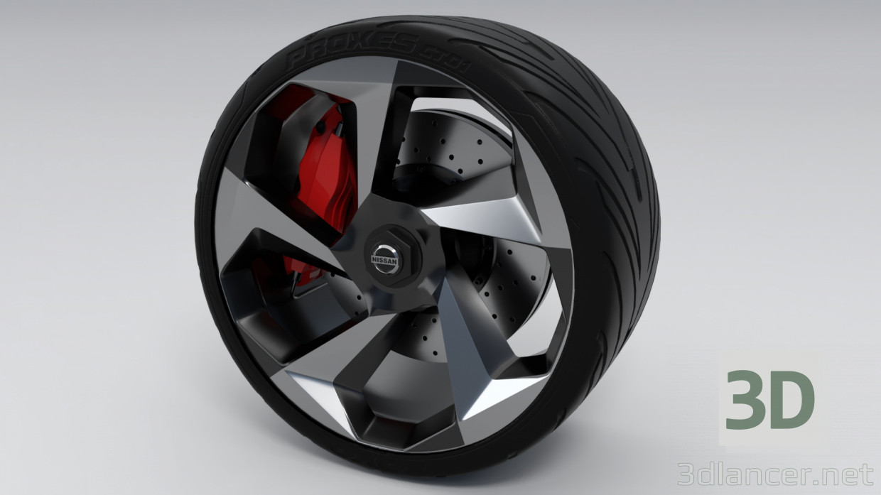 3D Modell Antrieb Nissan GTR R-36 Konzept - Vorschau