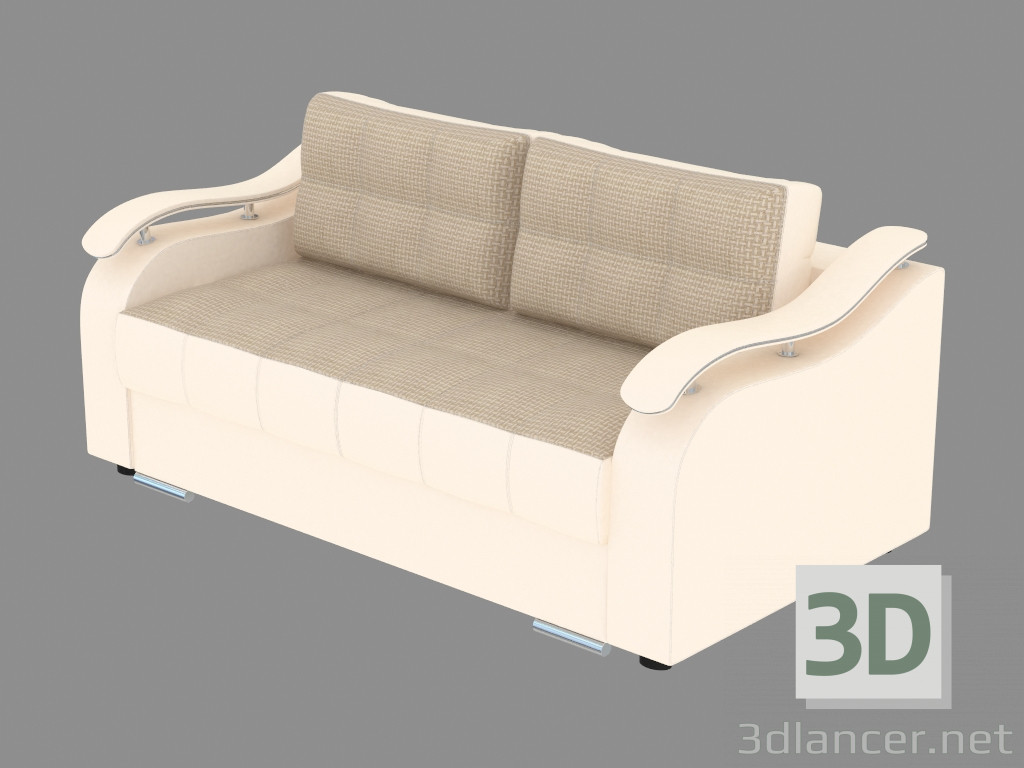 3d model Sofá de cuero Confort 37 - vista previa