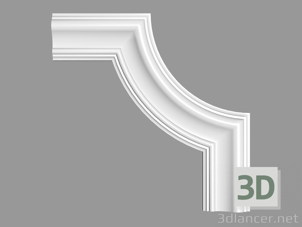 modello 3D Angolo di modanatura (UM 004) - anteprima