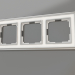 3d model Marco para 3 postes Palacio (cromo-blanco) - vista previa