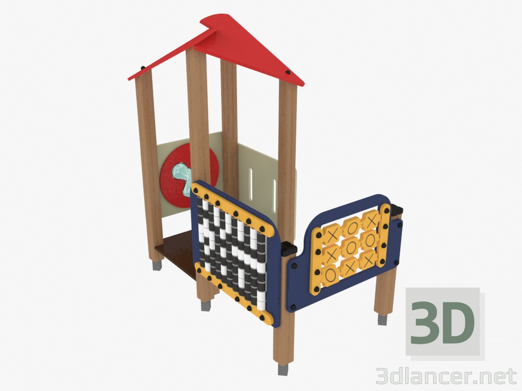 3d model Children's play complex (4432) - preview
