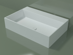 Countertop washbasin (01UN41302, Glacier White C01, L 72, P 48, H 16 cm)