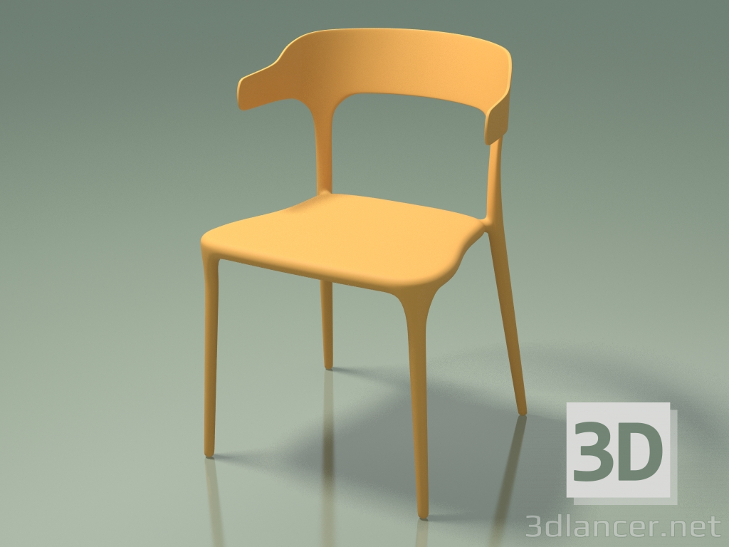 3D modeli Şanslı Sandalye (111891, sarı köri) - önizleme