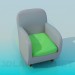 3d model Easy chair - vista previa