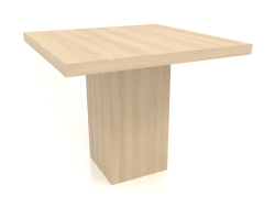 Tavolo da pranzo DT 10 (900x900x750, legno bianco)