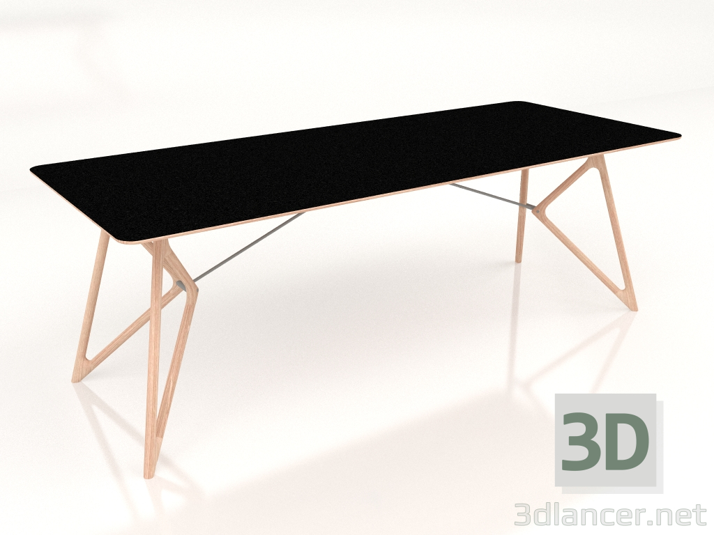 modello 3D Tavolo da pranzo Tink 220 (Nero) - anteprima