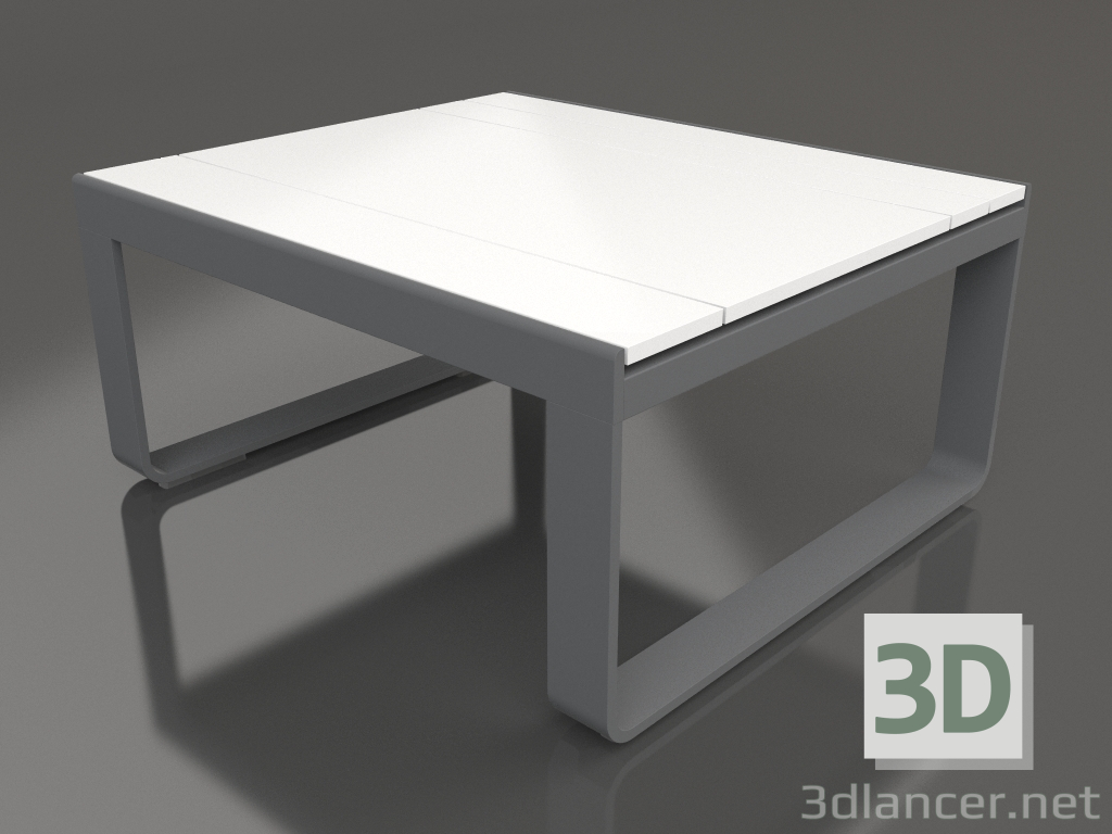modèle 3D Table club 80 (Polyéthylène blanc, Anthracite) - preview