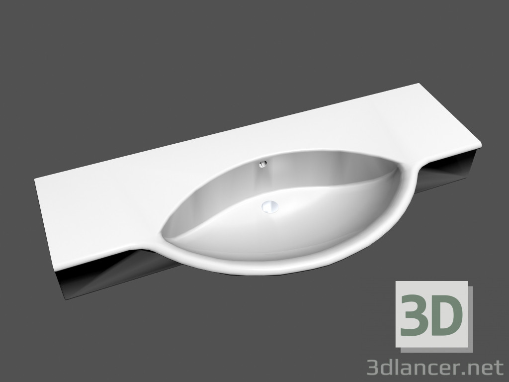 3d model Washbasin console l palace r1 812503 - preview
