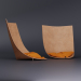 3d model TORU Designer leather armchair Babu - preview